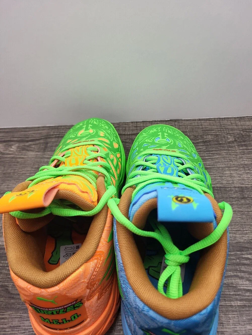 PUMA Teenage Mutant Ninja Turtles x MB.04 Leonardo & Michelangelo Men Sz 8.5 New